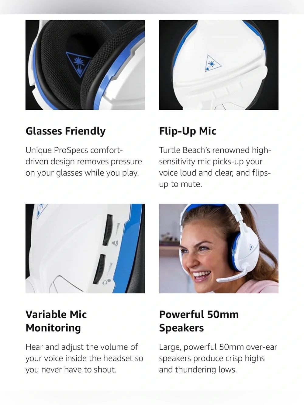 Turtle Beach Stealth 600 Wireless Gaming Headset White for PS5 & PS4 - Like New!